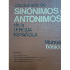 DICCIONARIO DE SINONIMOS Y ANTONIMOS