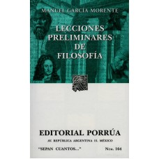 LECCIONES PRELIMINARES DE FILOSOFIA